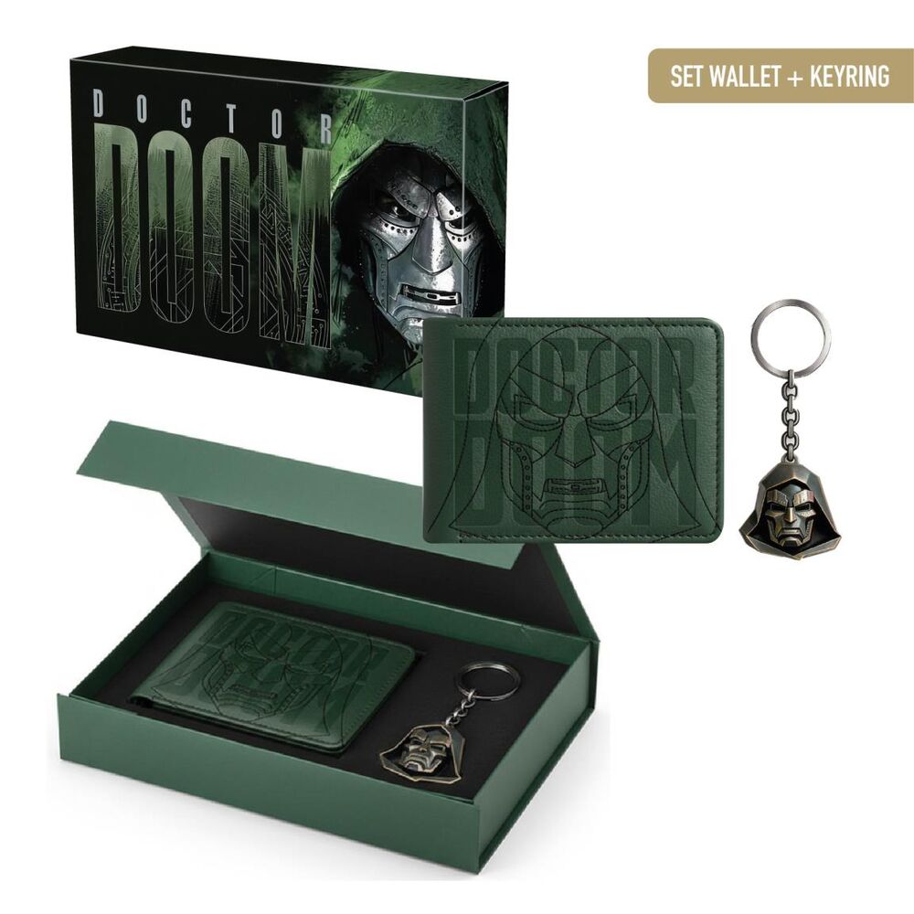 doctor doom fantastic four marvel wallet gift set
