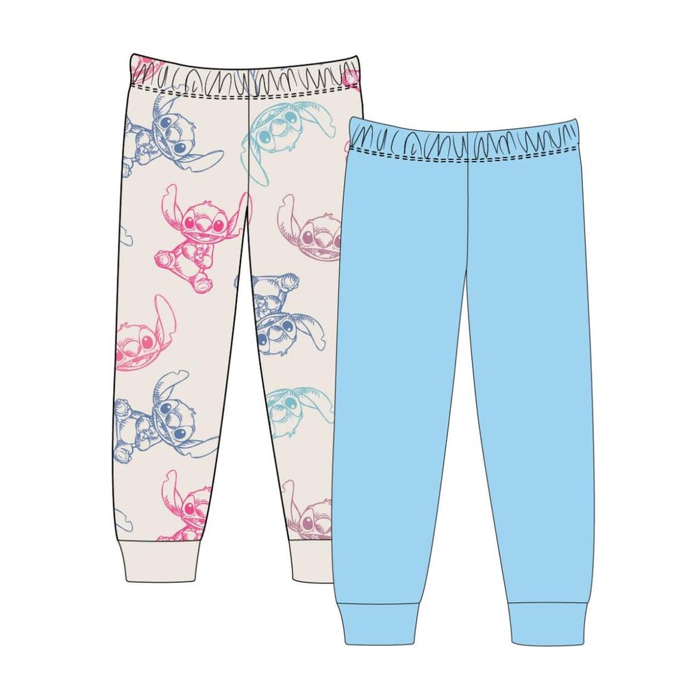 Set mit 2 Stitch Disney Hosen verschiedene Farben