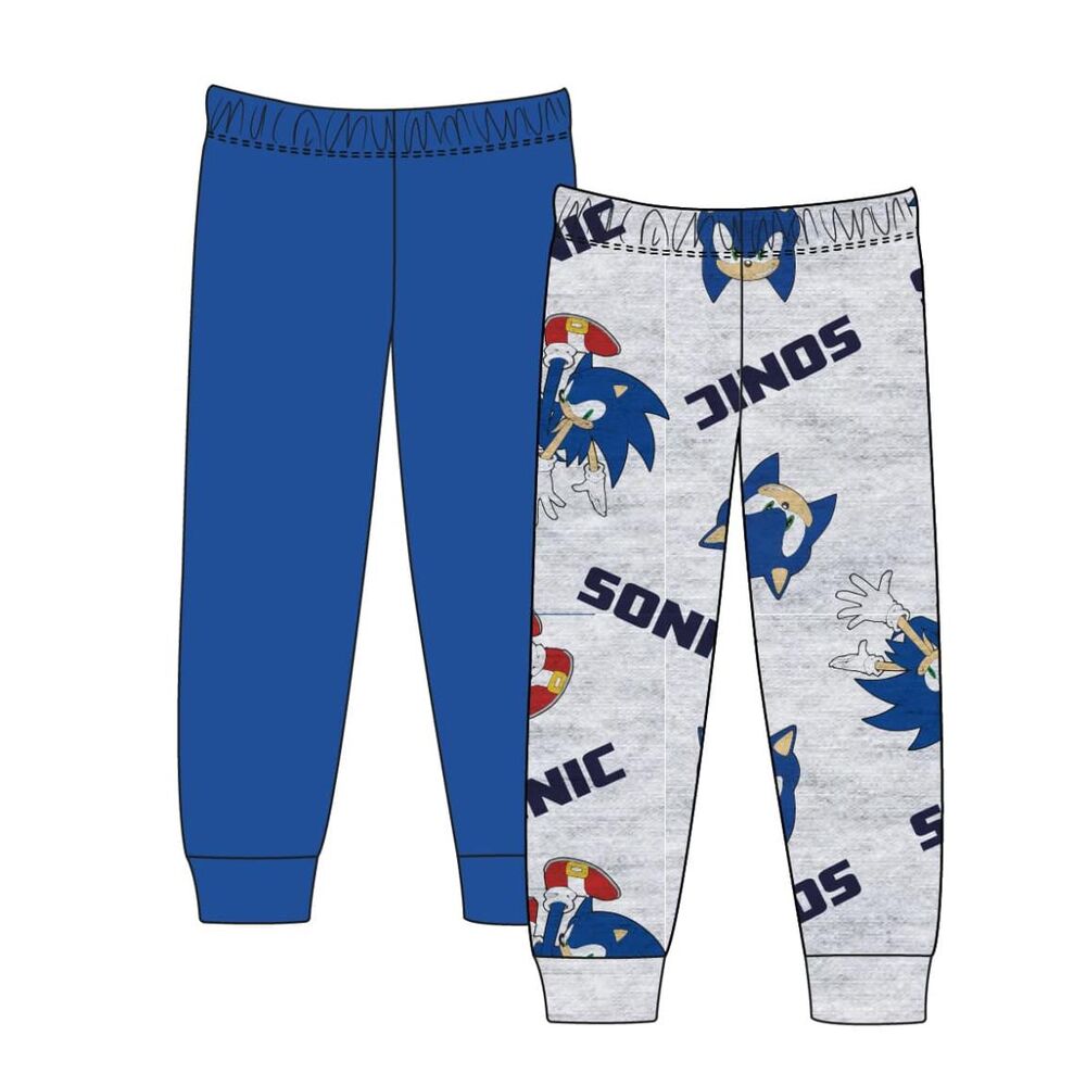 Conjunto de 2 calças do Sonic the Hedgehog (cores sortidas)