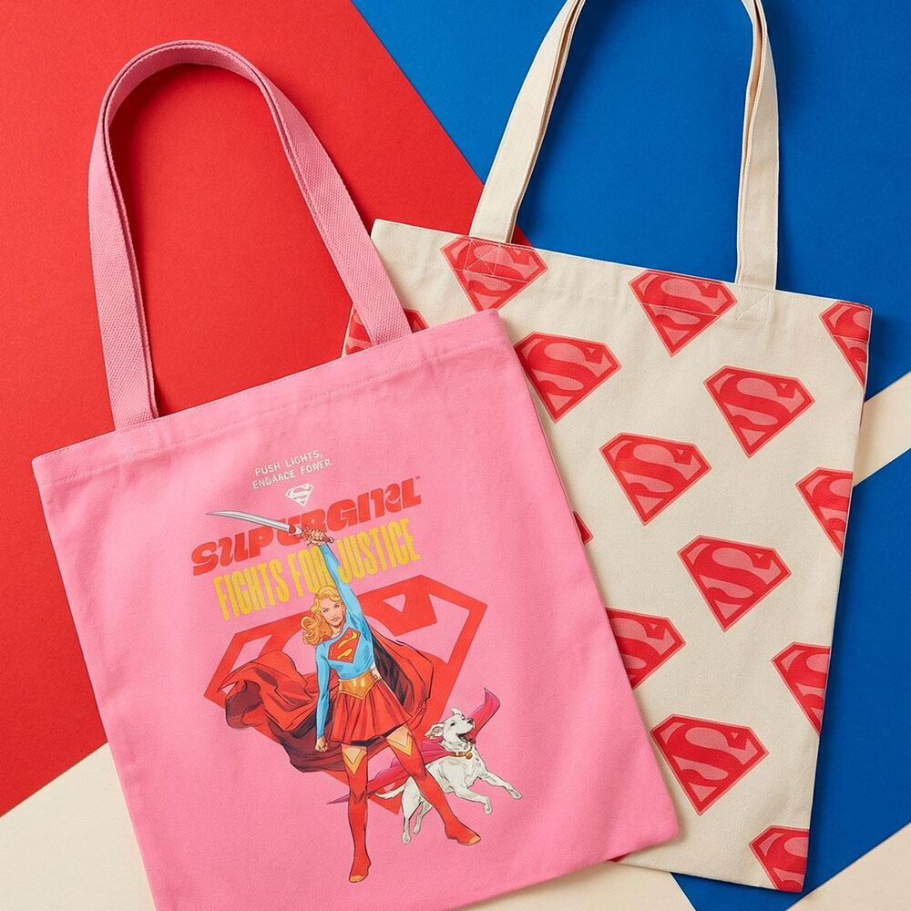 Sacola de compras com sortimento da Supergirl Superman e DC Comics