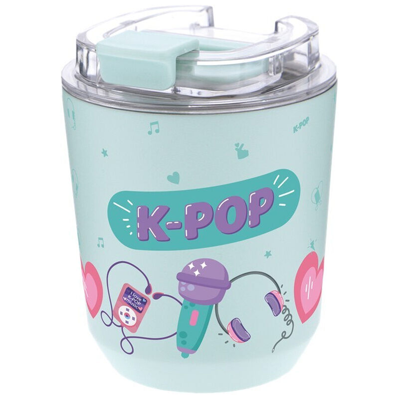 mint k pop thermal mug 280ml