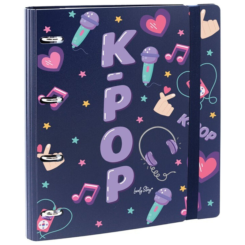dark blue k pop folder
