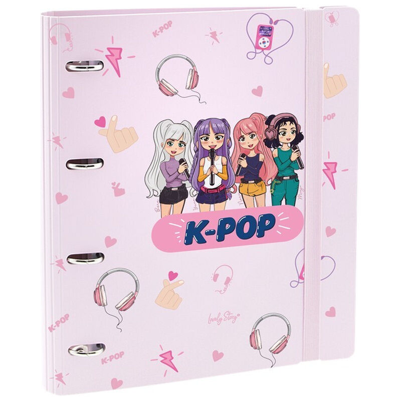 pink k pop folder