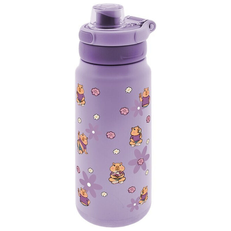 flower capybara thermal sport bottle 750ml