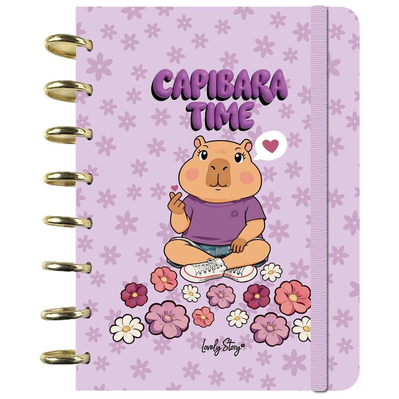 a5 notebook time capybara