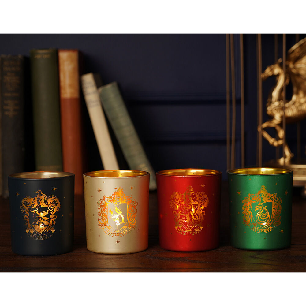 Set mit 4 Harry Potter Hogwarts Häuser Kerzenhaltern