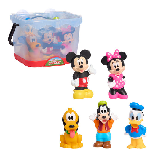 Conjunto de 5 figuras de banheiro do Mickey e seus amigos da Disney