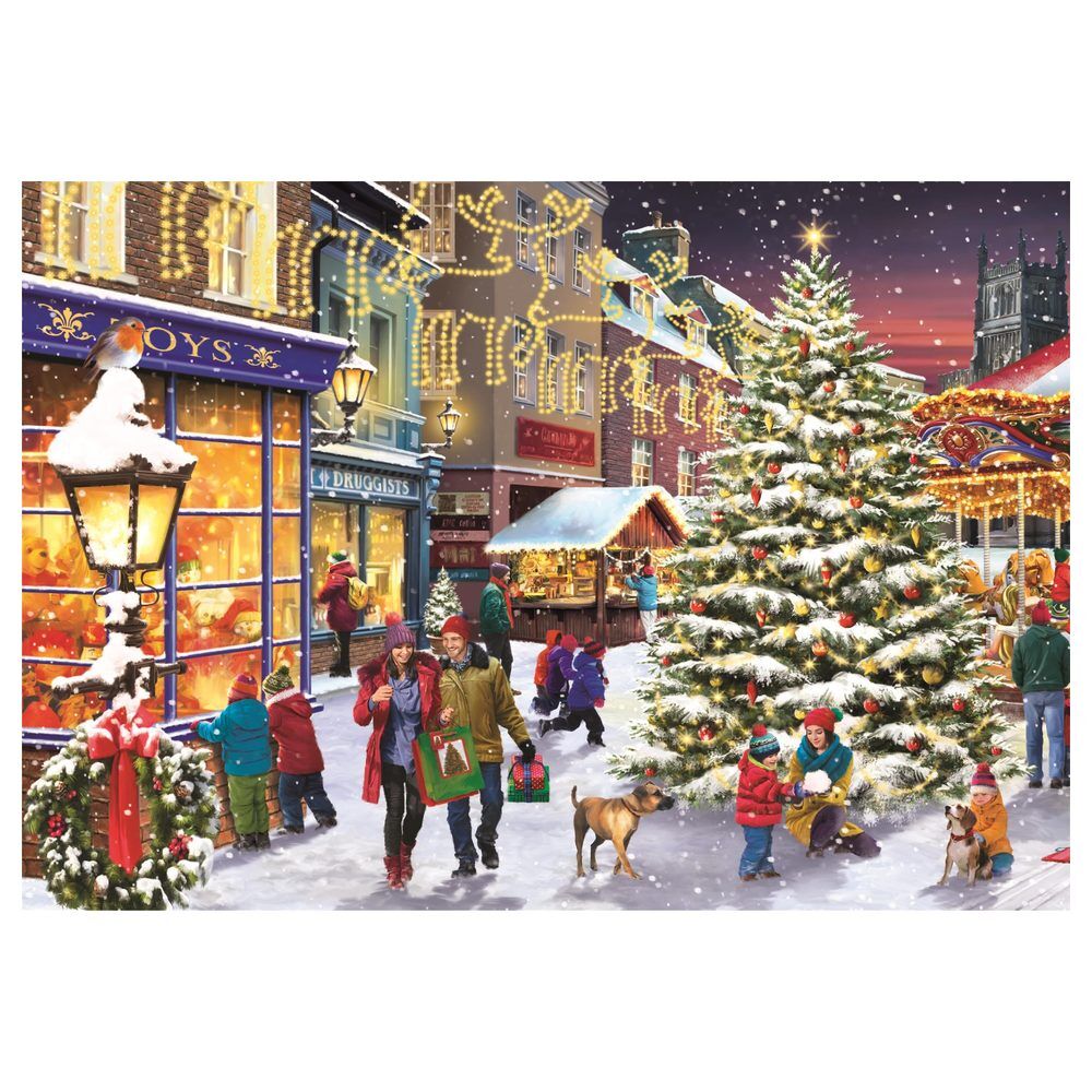 Coleção de Natal Puzzle Village 1000 peças