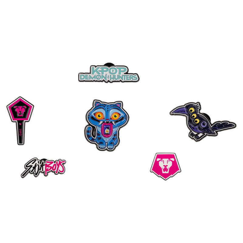 demon hunters kpop pin assortment