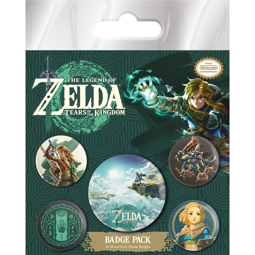 Set of 5 The Legend of Zelda badges