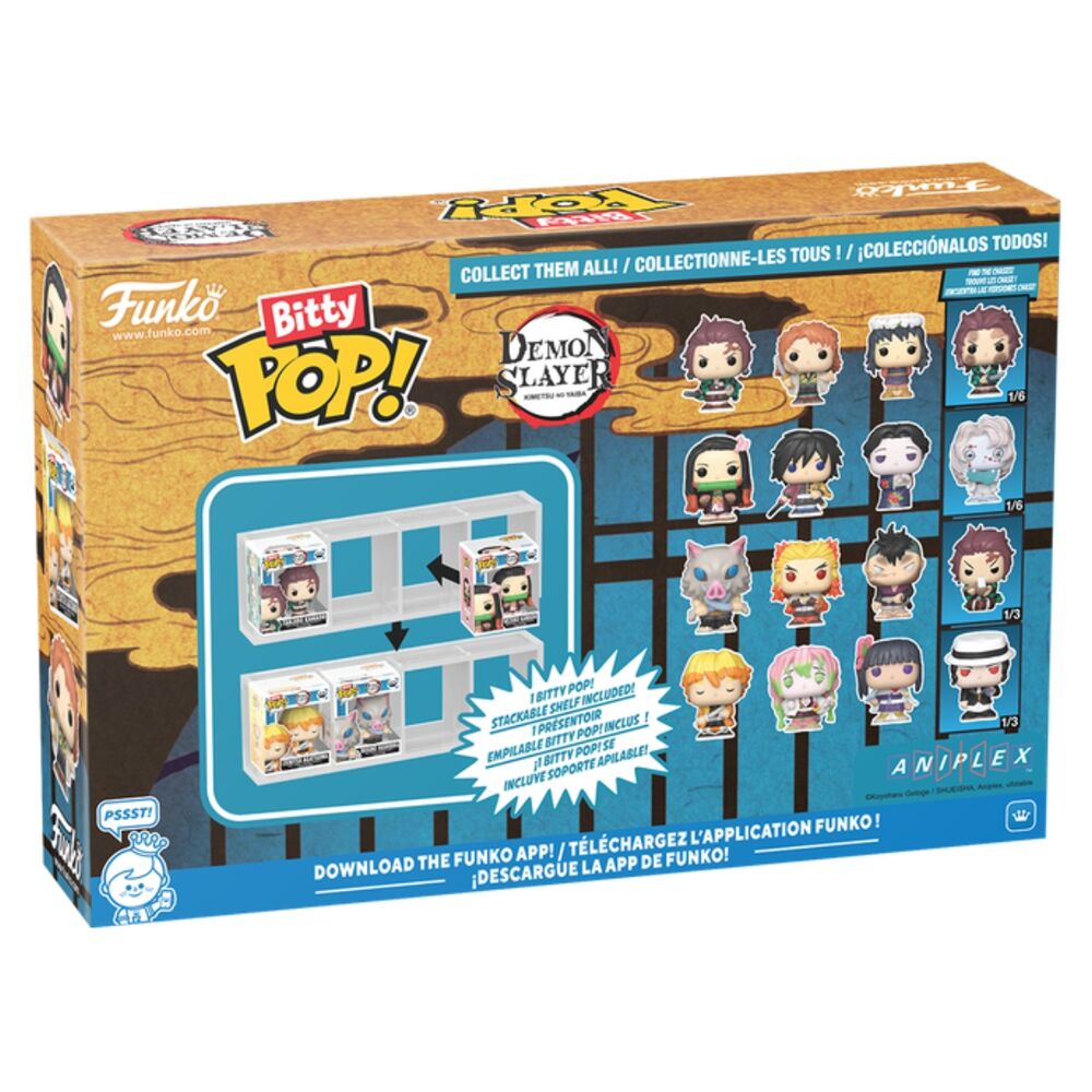Blister of 4 Bitty POP Demon Slayer Zenitsu figures