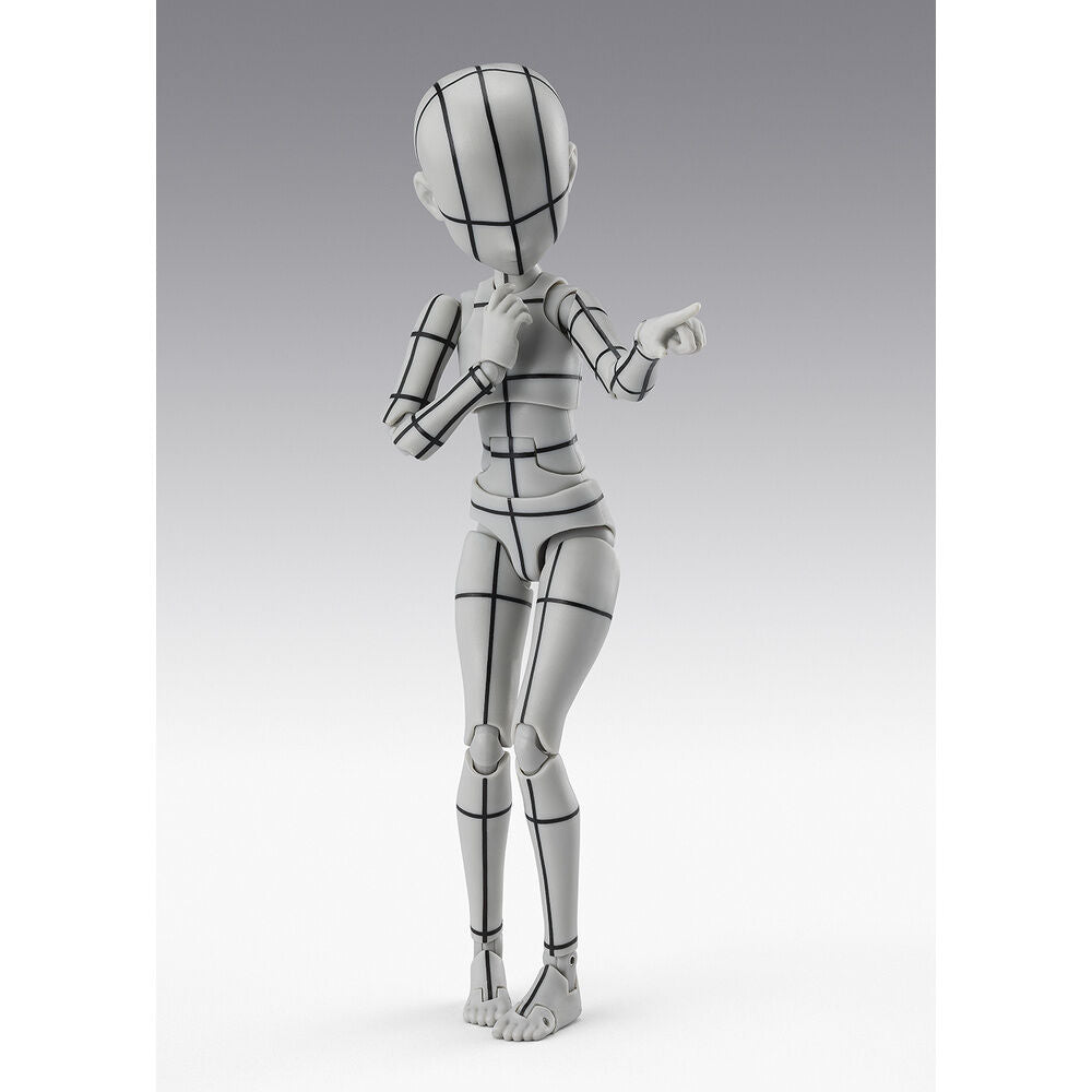 S H Figuarts Figur Körper Chan Ken Sugimori Edition Drahtgittermodell graue Farbversion 13 cm