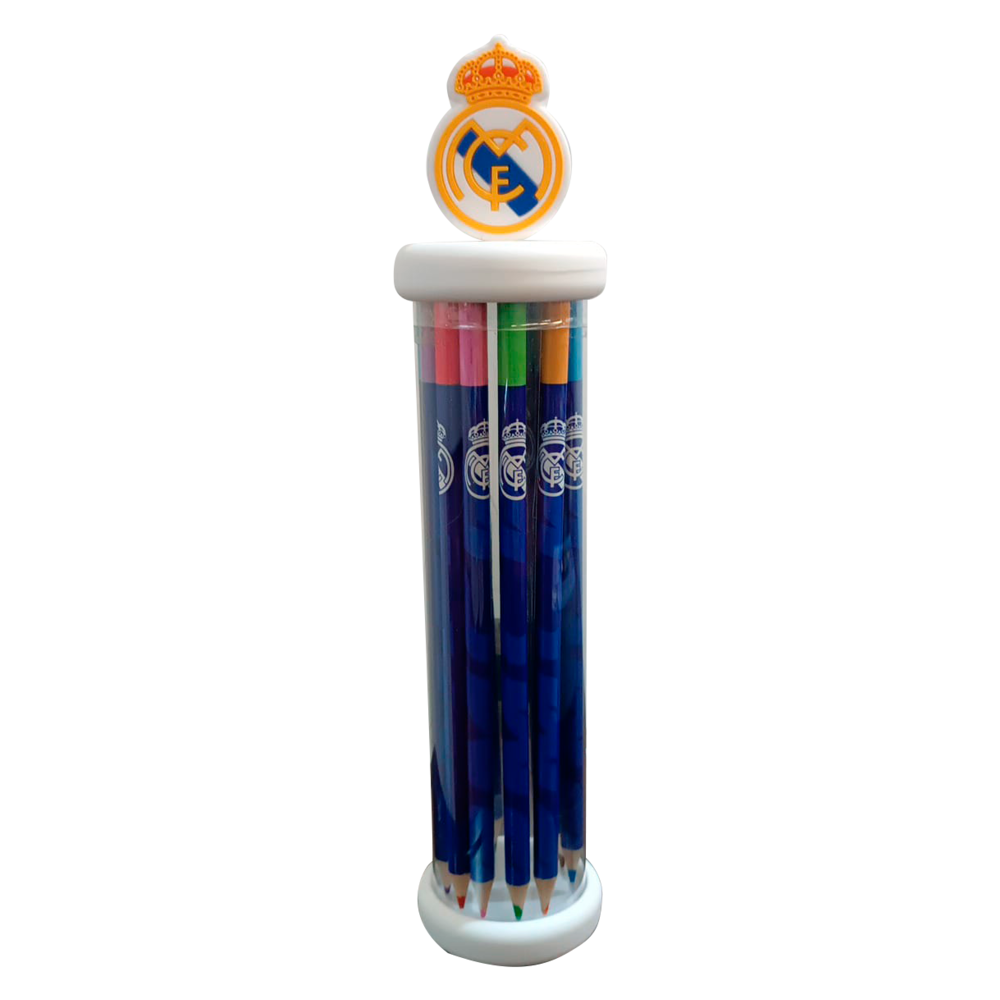 real madrid set of 12 colored pencils