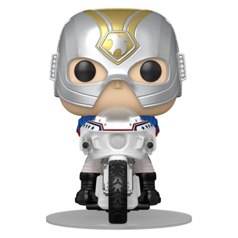 POP Figur fährt Peacemaker auf dem Peacecycle