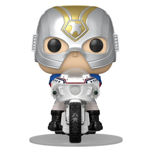 POP Figur fährt Peacemaker auf dem Peacecycle