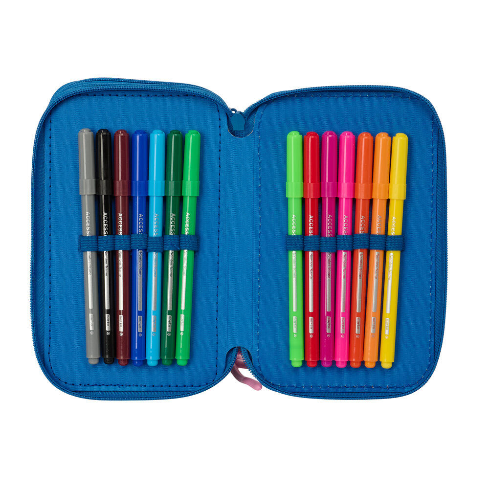 Trousse triple Angel & Stitch Disney 37 pièces