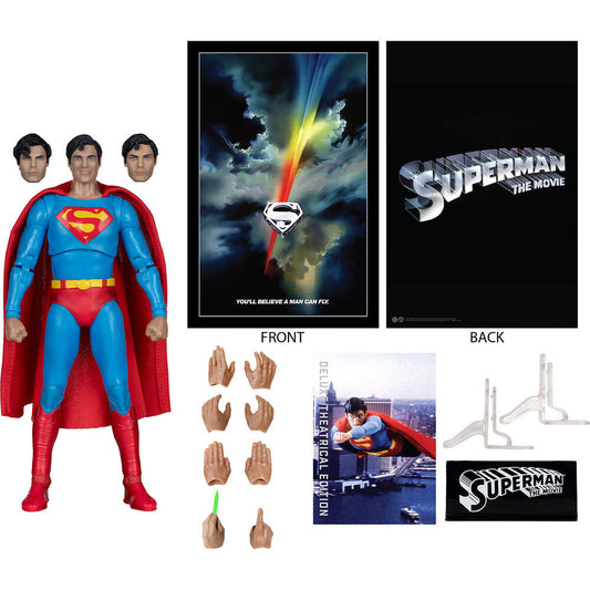 Figura de ação Superman Deluxe Edição Cinematográfica Superman DC Comics 19cm