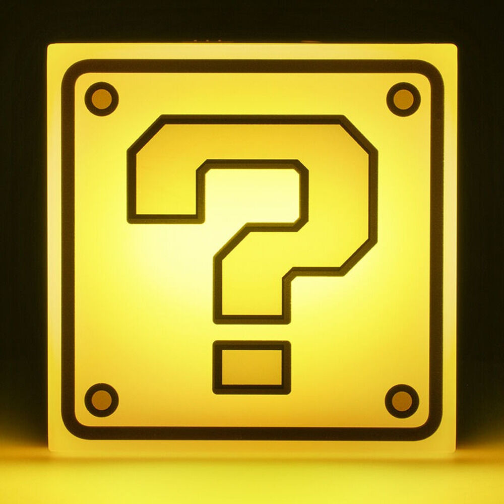 Fragezeichenblock Super Mario Lampe