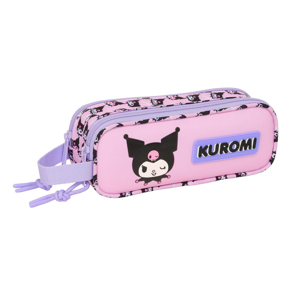 Kuromi Hello Kitty double pencil case