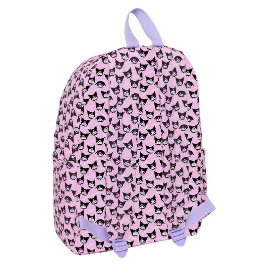 Mochila para laptop Kuromi Hello Kitty 43cm
