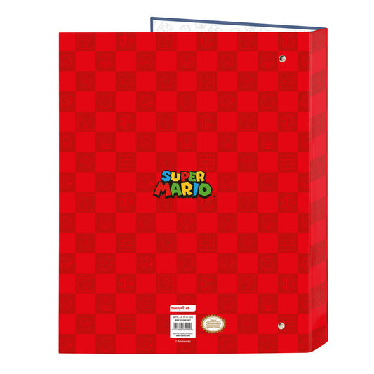 Carpeta de anillas Super Mario tamaño A4