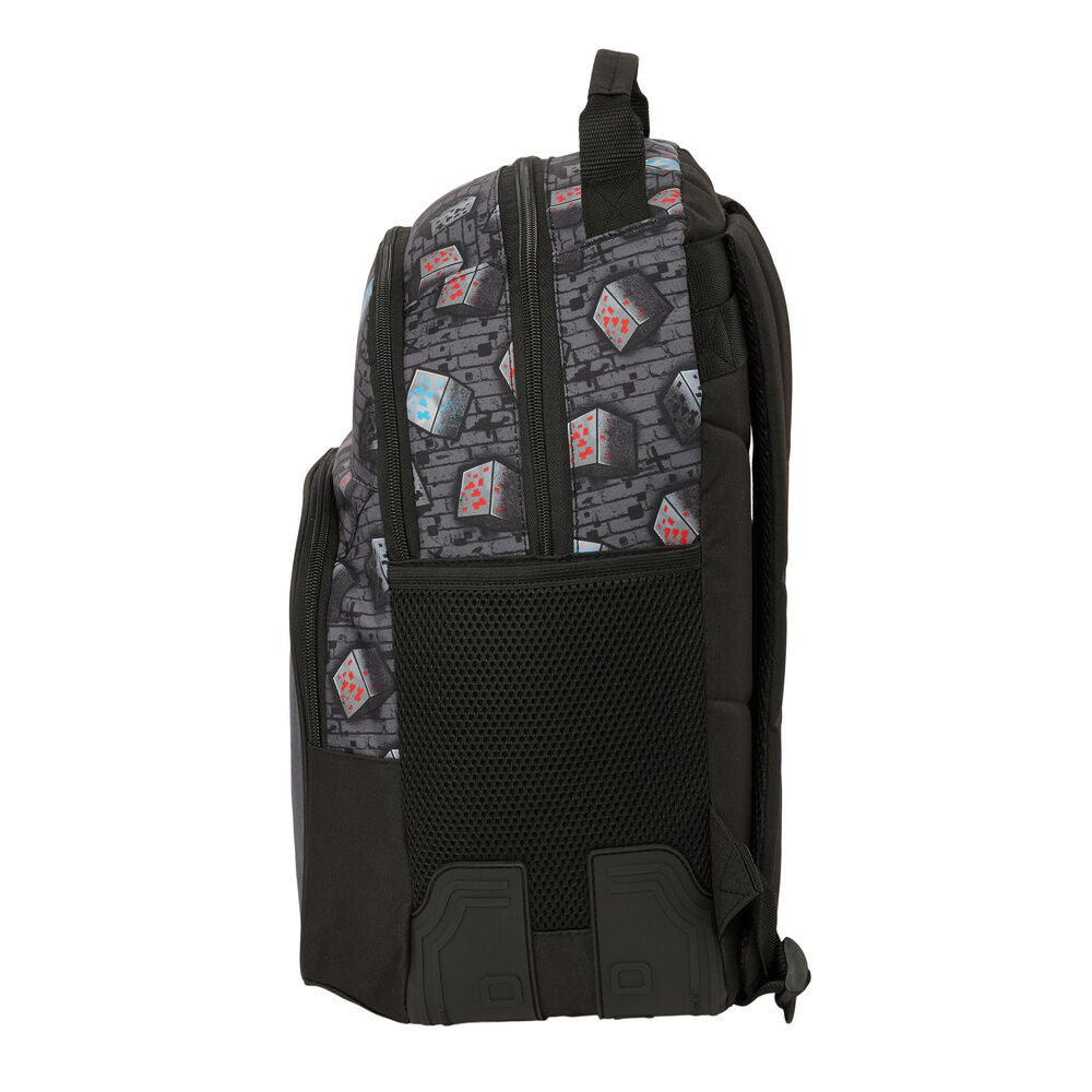 Mochila Graffiti Minecraft 42cm adaptável