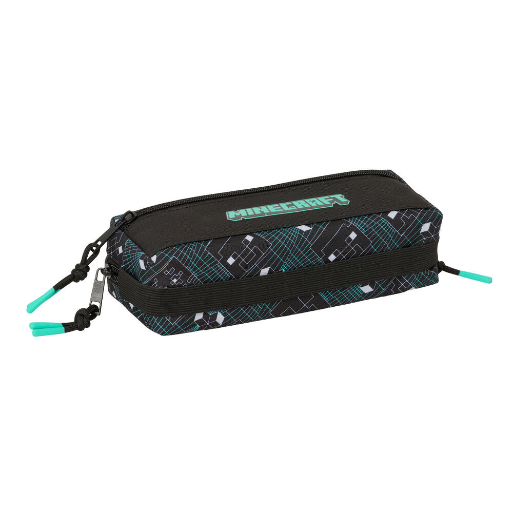 Screen Minecraft triple pencil case