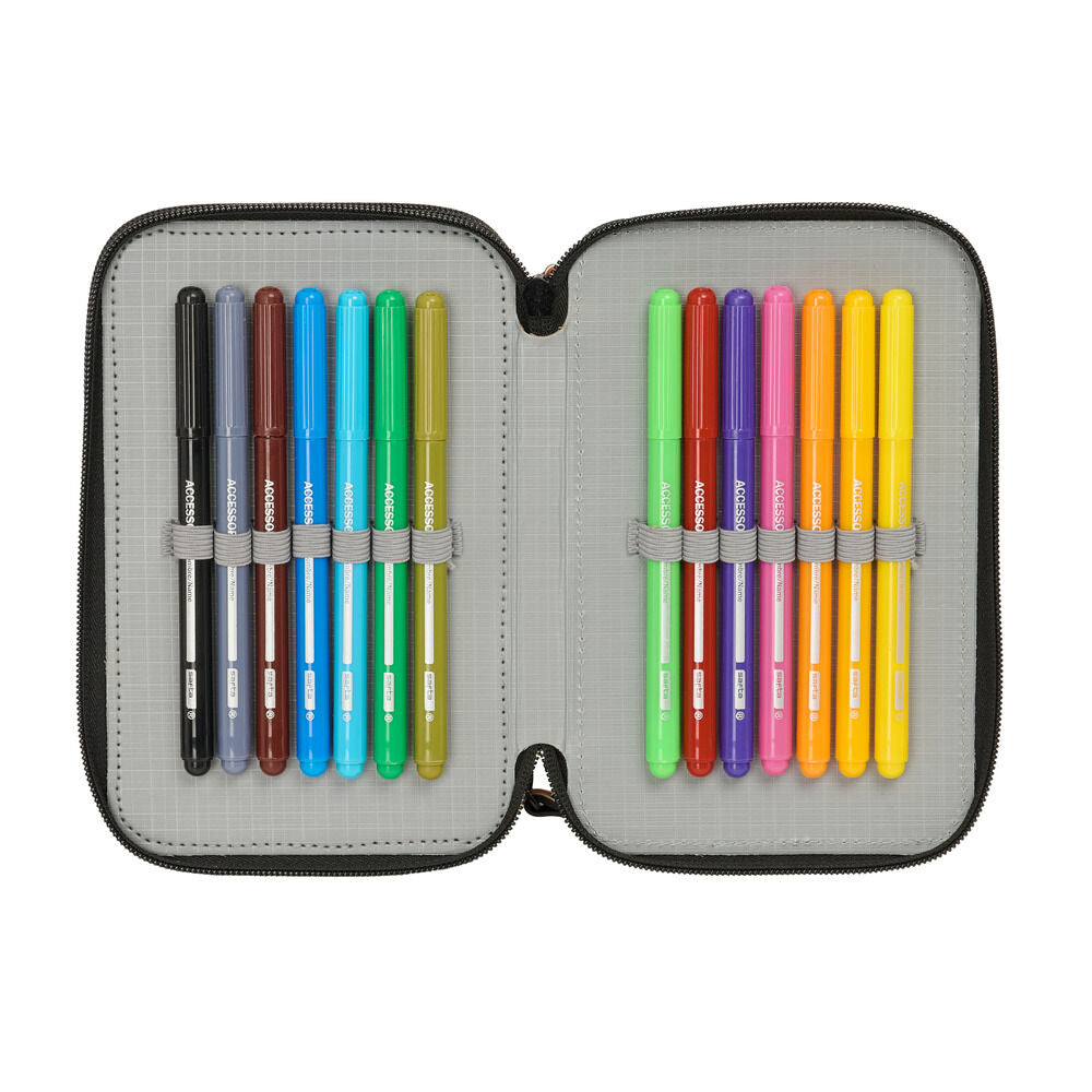 Trousse triple Harry Potter Poudlard 37 pièces