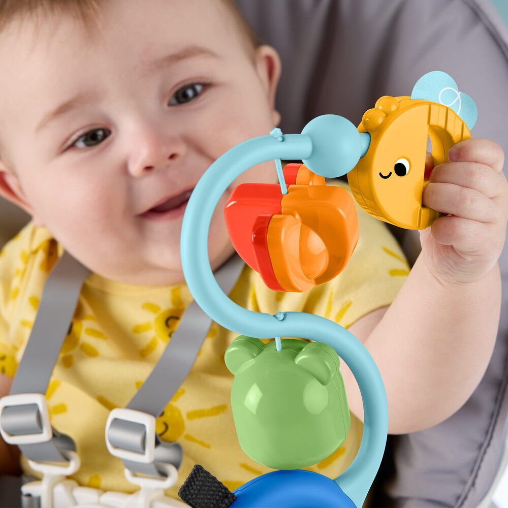 Chaise haute sensorielle avec jouets sonores