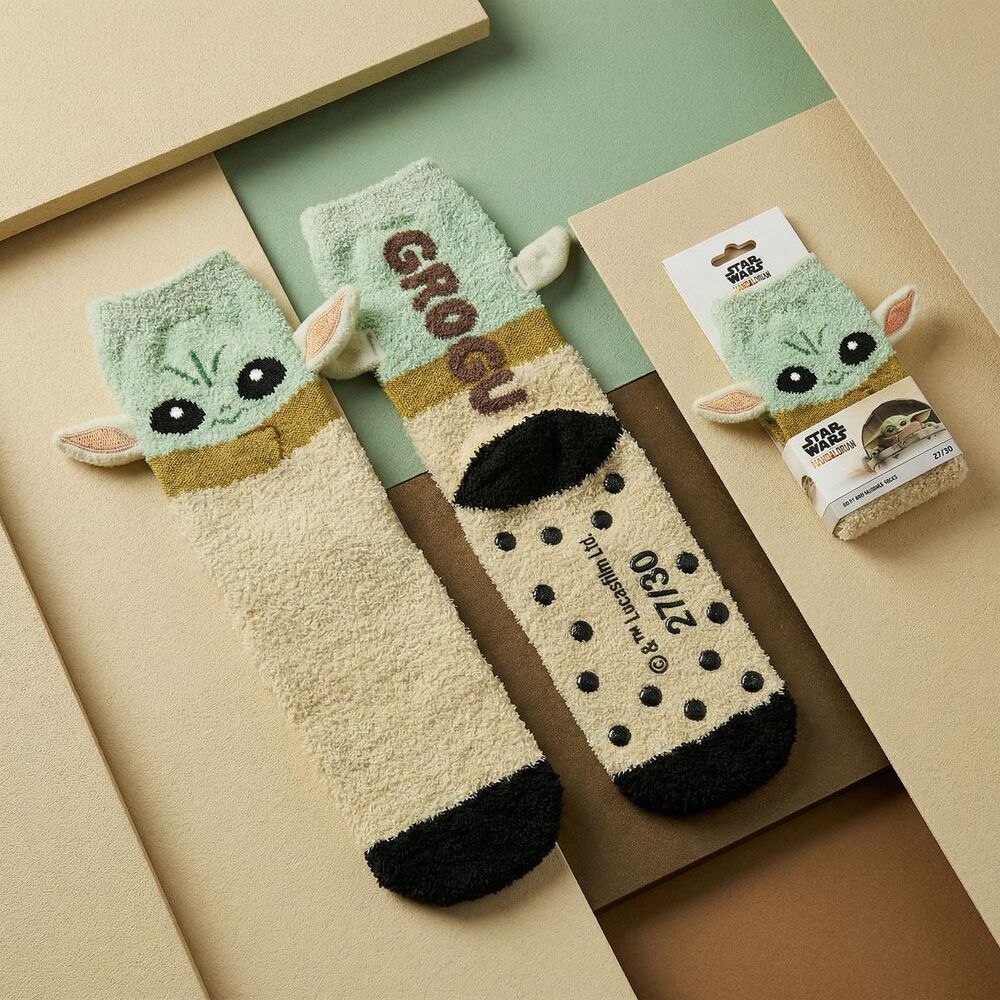 Calcetines antideslizantes de Baby Yoda de The Mandalorian Star Wars