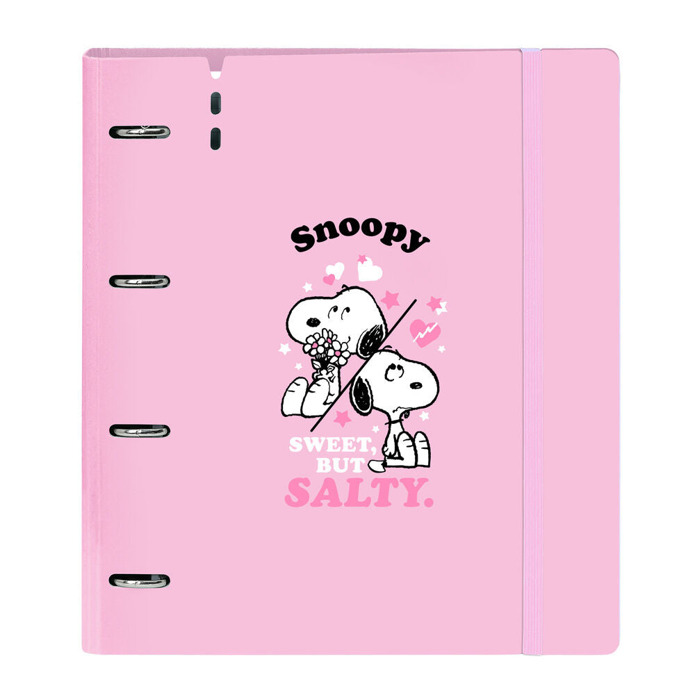 Snoopy A4 ring binder with refill