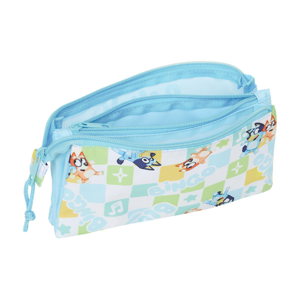 Ready Bluey Triple Pencil Case