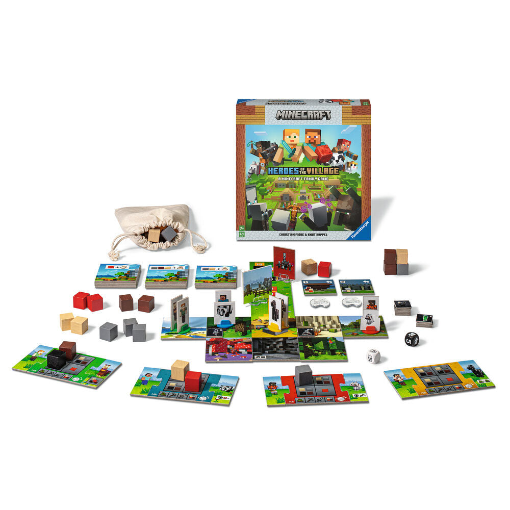 Heroes of the Village Minecraft board game