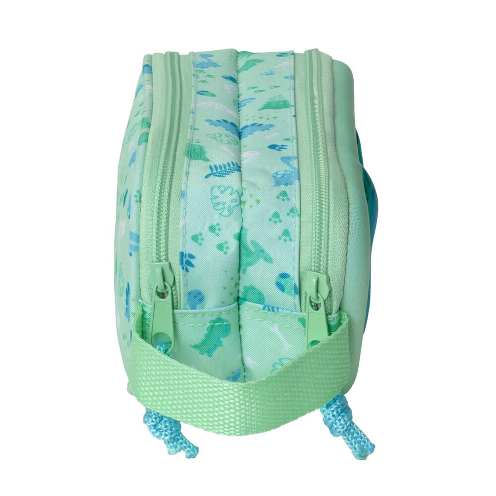 3D Dino double pencil case