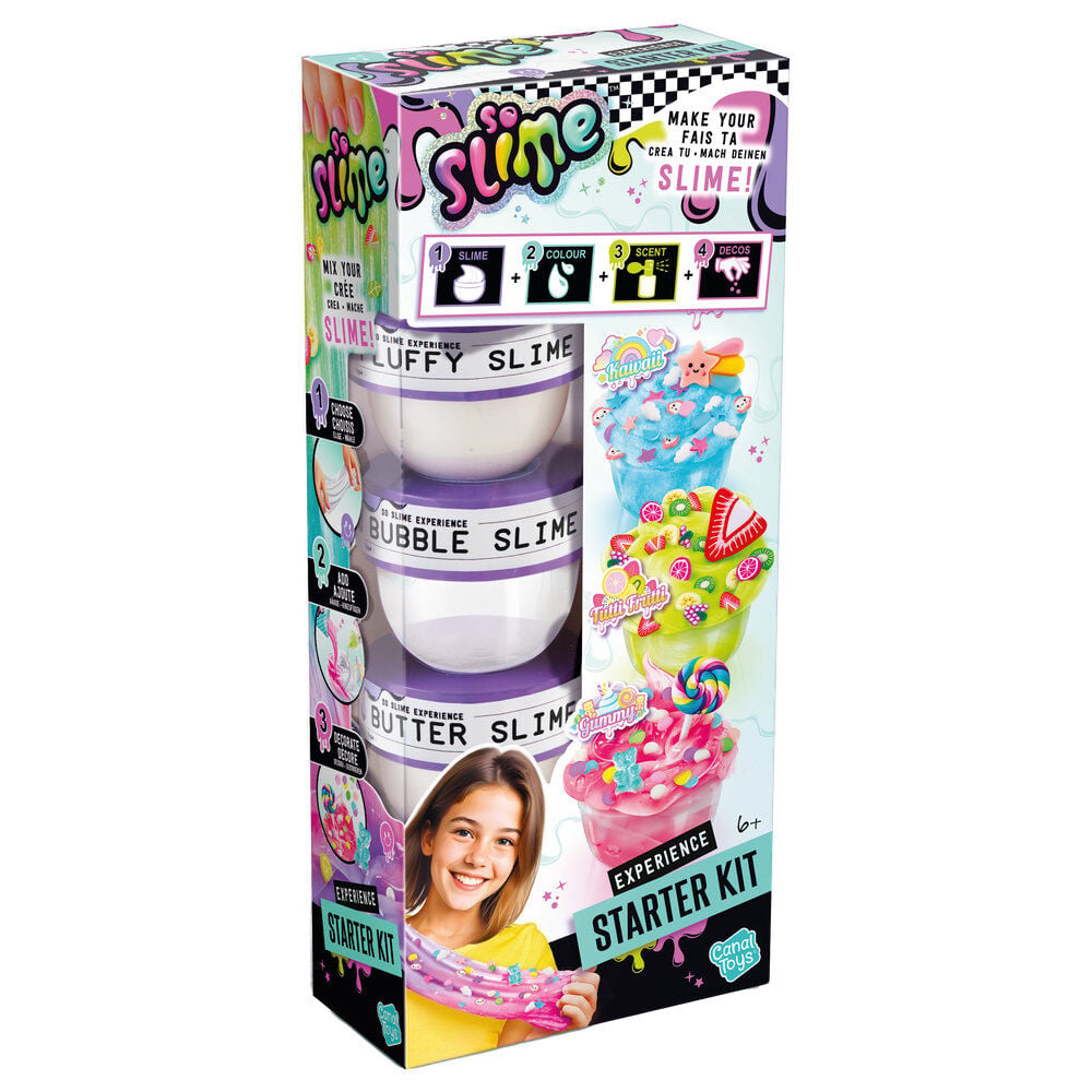 Slime starter set with mixed textures