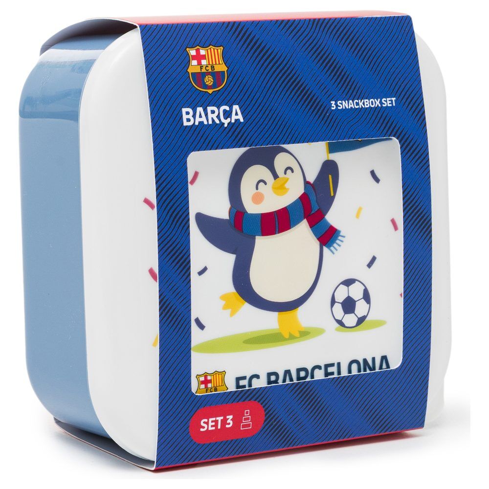 Set of 3 FC Barcelona lunch boxes
