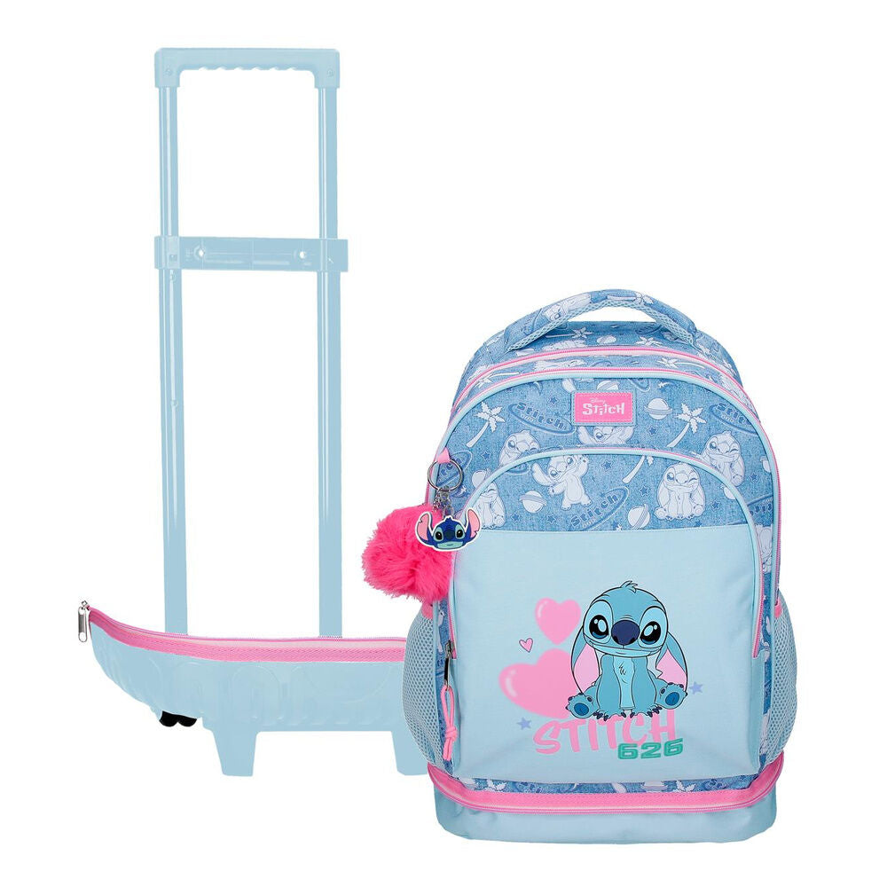 Hearts Stitch compact Disney removable trolley 43cm