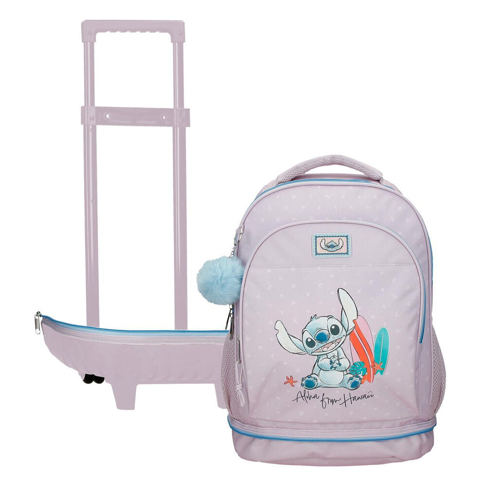 Compact trolley From Hawaii Stitch Disney removable 43cm