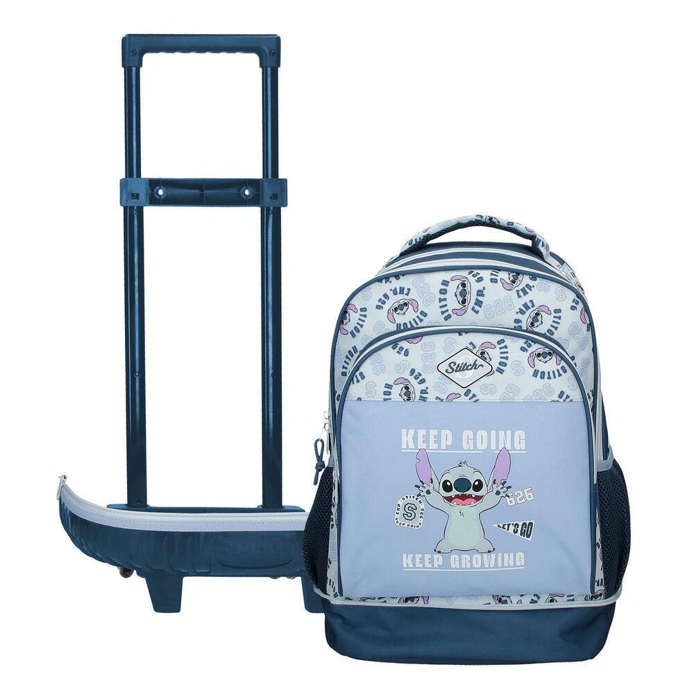 Compact trolley Keep Going Stitch Disney removable 43cm