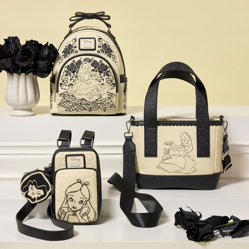 Disney Alice in Wonderland Floral Backpack Loungefly 26cm