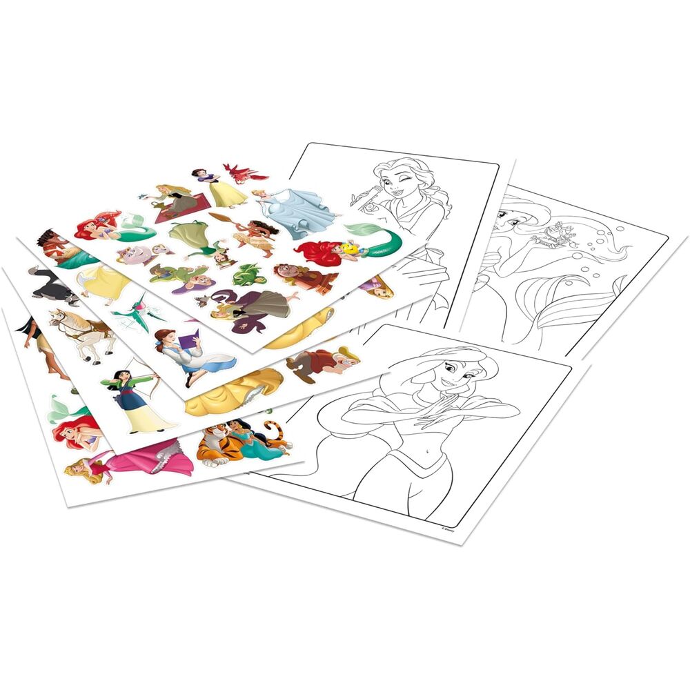 Crayola Disney Princess Coloring Book Stickers Set