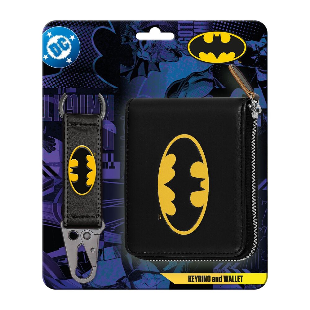 Batman DC Comics Wallet Keyring Set
