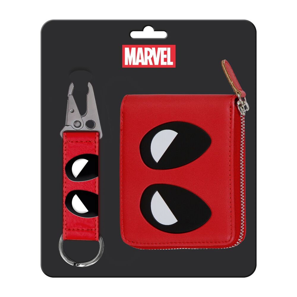 Deadpool Marvel Wallet and Keychain Set