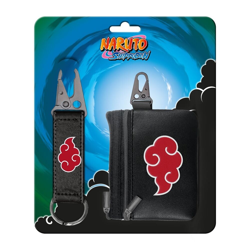Clouds Naruto purse keychain set