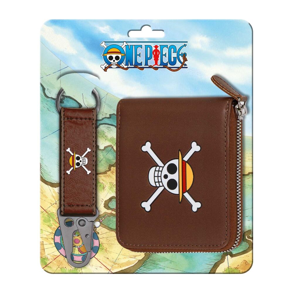 One Piece wallet and keychain set