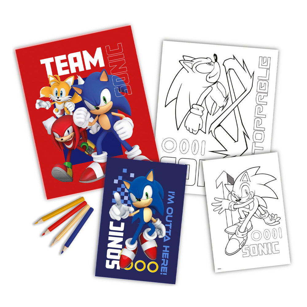 Sonic the Hedgehog coloring set