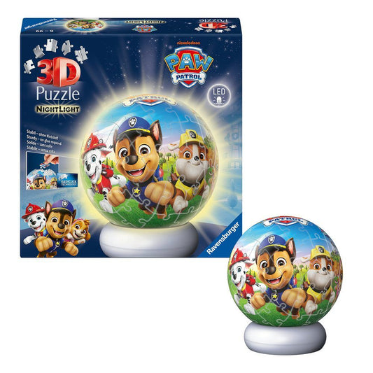 Paw Patrol 3D Puzzle Ball Paw Patrol light 74pcs