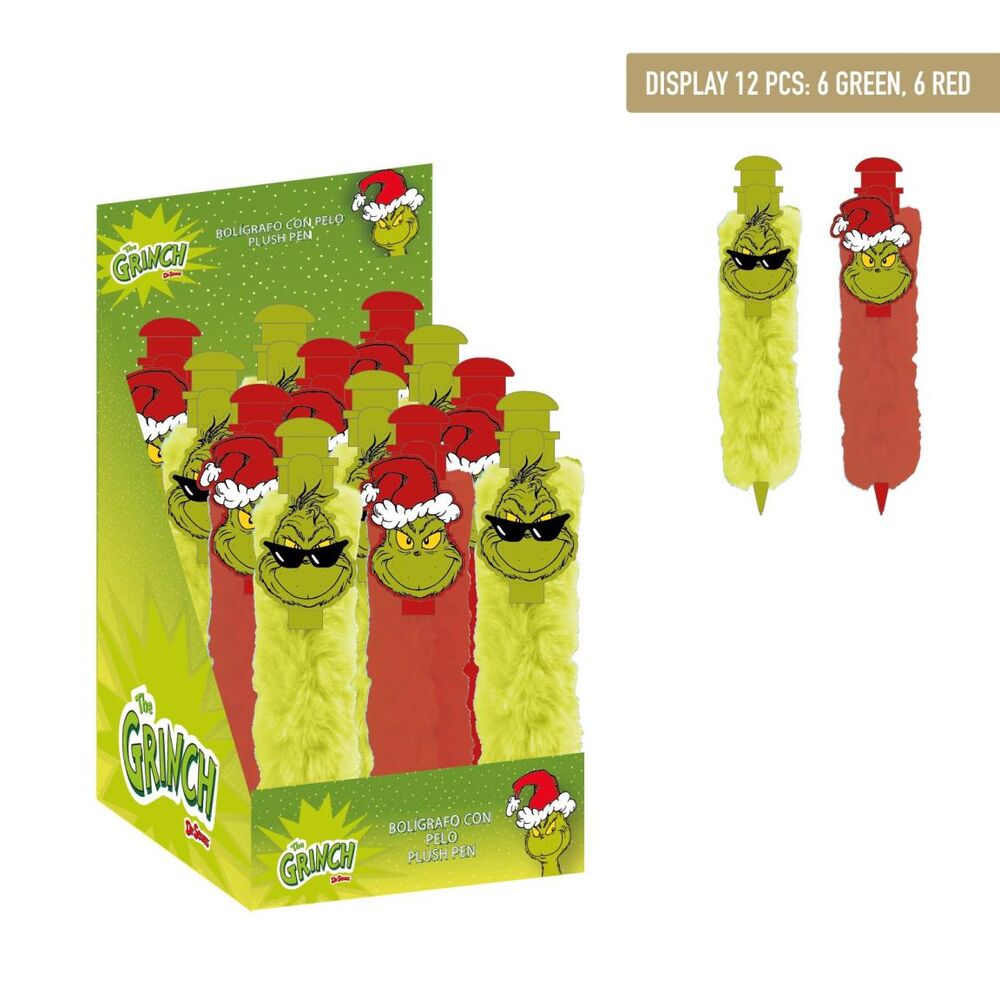 Assorted Grinch Plush Pen
