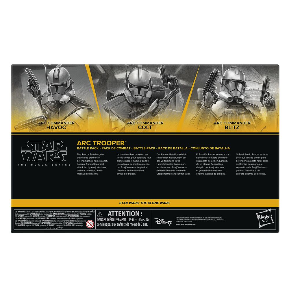 Set 3 Figures Star Wars The Clone Wars Star Wars The Black Series 15cm