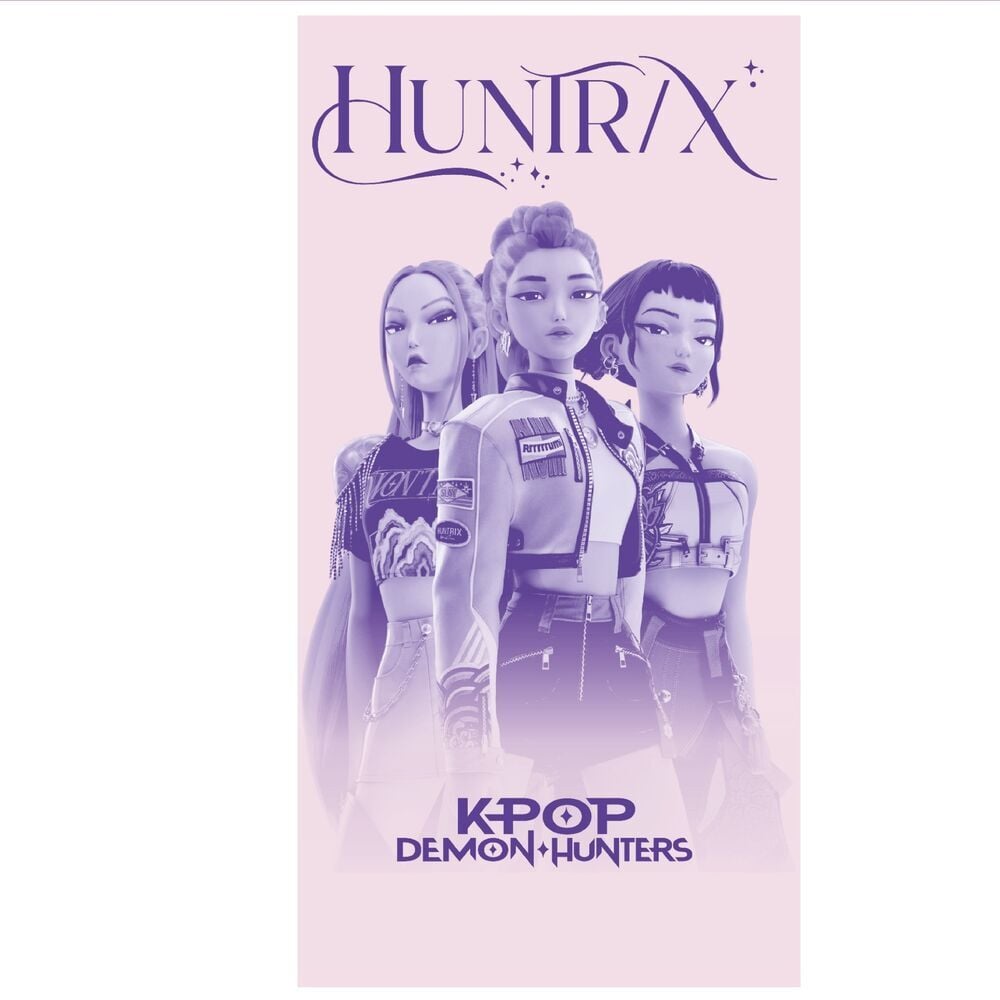 Huntrix KPop Demon Hunters Microfiber Towel